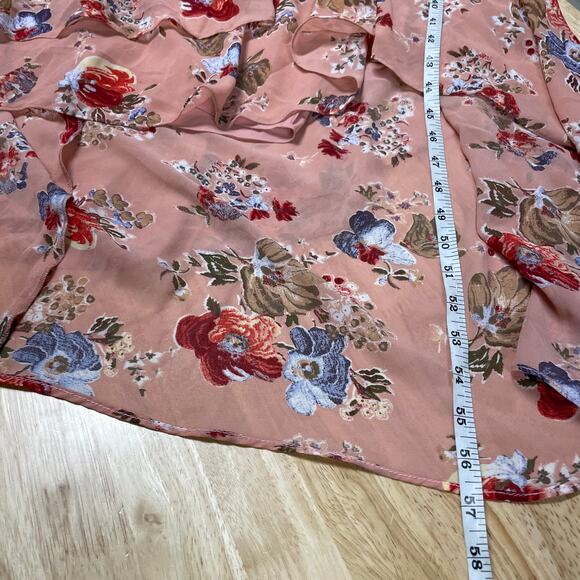 Cinq á Sept NWOT Jamie Floral Georgette Maxi Dress Size 6 Tiered Ruffle Chiffon - Picture 9 of 13